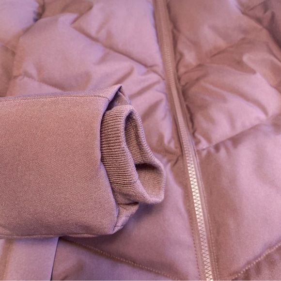 nwt $240 Sam Edelman Faux Fur Trim Hooded Parka Quilted Puffer Coat Burgundy XS - Picture 11 of 16